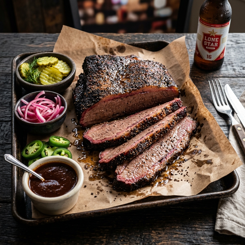 Texas 14-Hour Smoked Brisket Platter